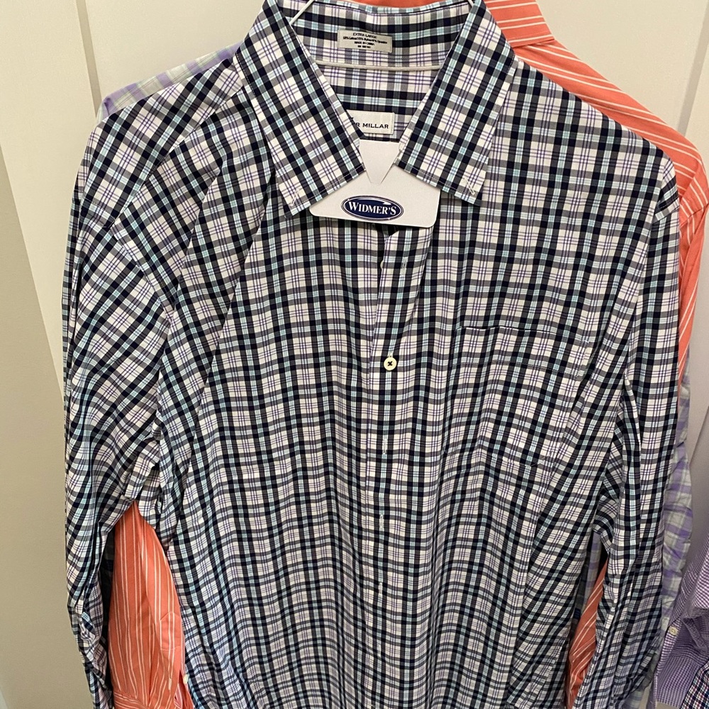 2 men’s XL Peter Millar button down shirts